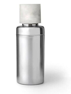 Godinger Stainless Steel Cocktail Shaker with White Lid – Bar Mixer